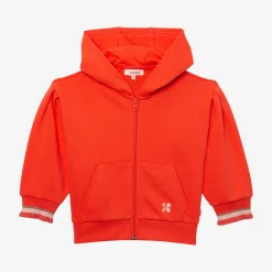 Best Girls' Orange Butterfly Cardigan Child Cardigans & Sweaters