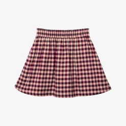 Outlet Girls' Purple Gingham Skirt Child Dresses & Skirts