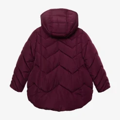 Hot Girls' Purple Parka Child Outerwear