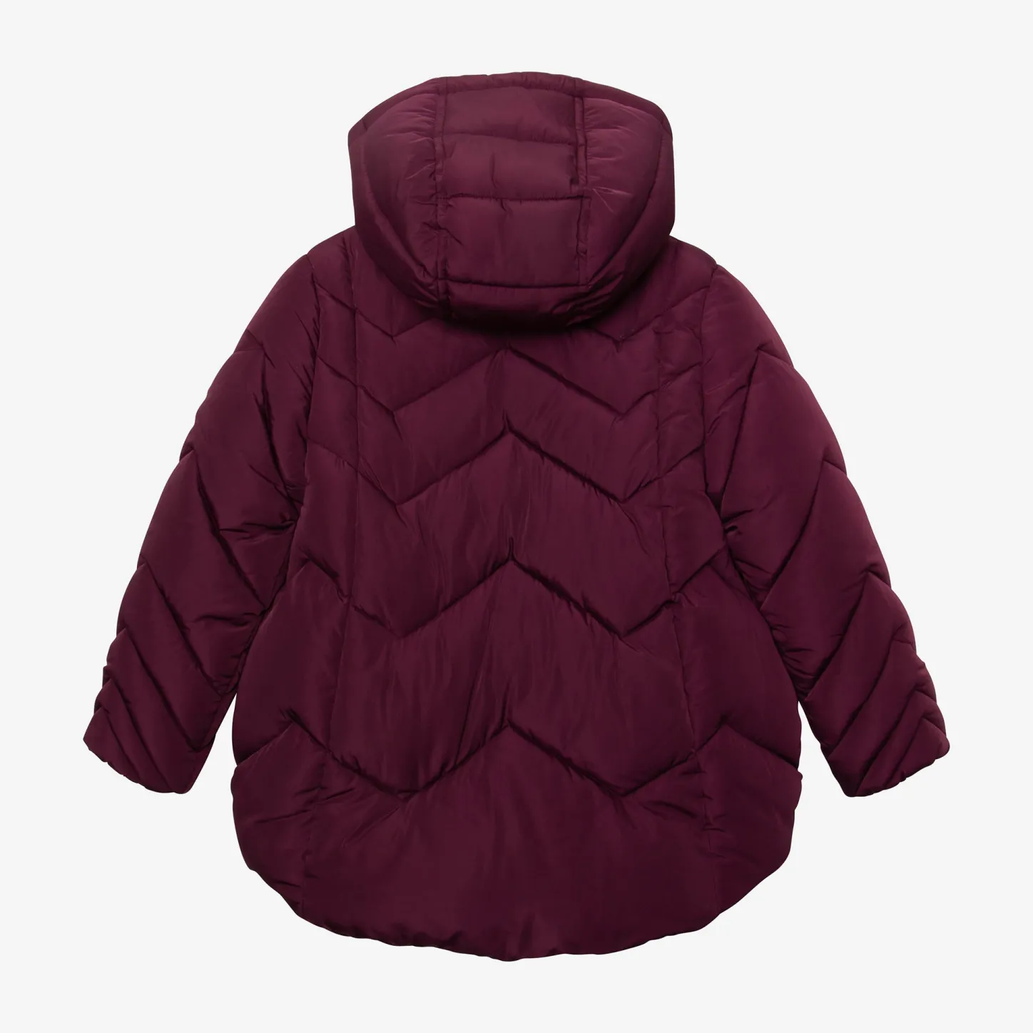 Hot Girls' Purple Parka Child Outerwear
