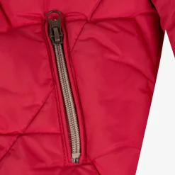 Best Girls' Red Coated Padded Jacket Child Outerwear
