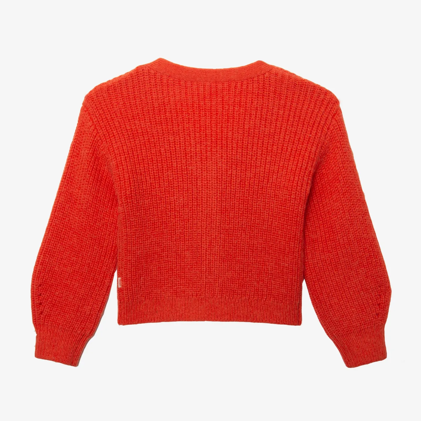 Online Girls' Red Knit Cardigan Child Cardigans & Sweaters