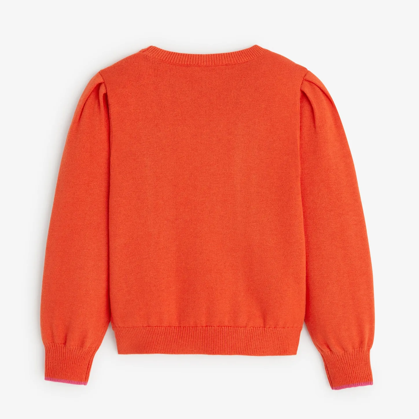 Online Girls' Red Knitted Sweater Child Cardigans & Sweaters