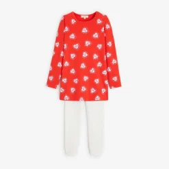 Outlet Girls' Red Pajama Set Child Sleepwear & Loungewear