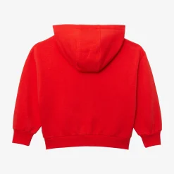 Discount Girls' Red Zip Hoodie Child Cardigans & Sweaters