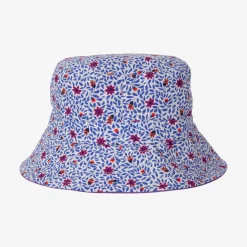 Clearance Girls' Reversible Floral Print Bucket Hat Child Accessories