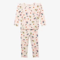 Best Girls' Spring-Inspired Legging Pajama Set Child Sleepwear & Loungewear