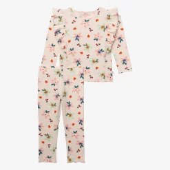 Best Girls' Spring-Inspired Legging Pajama Set Child Sleepwear & Loungewear