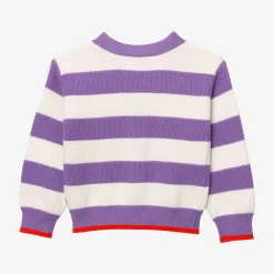 Online Girl's Striped Knitted Cardigan Child Cardigans & Sweaters