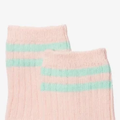 Discount Girls' Striped Pink Socks Child Accessories