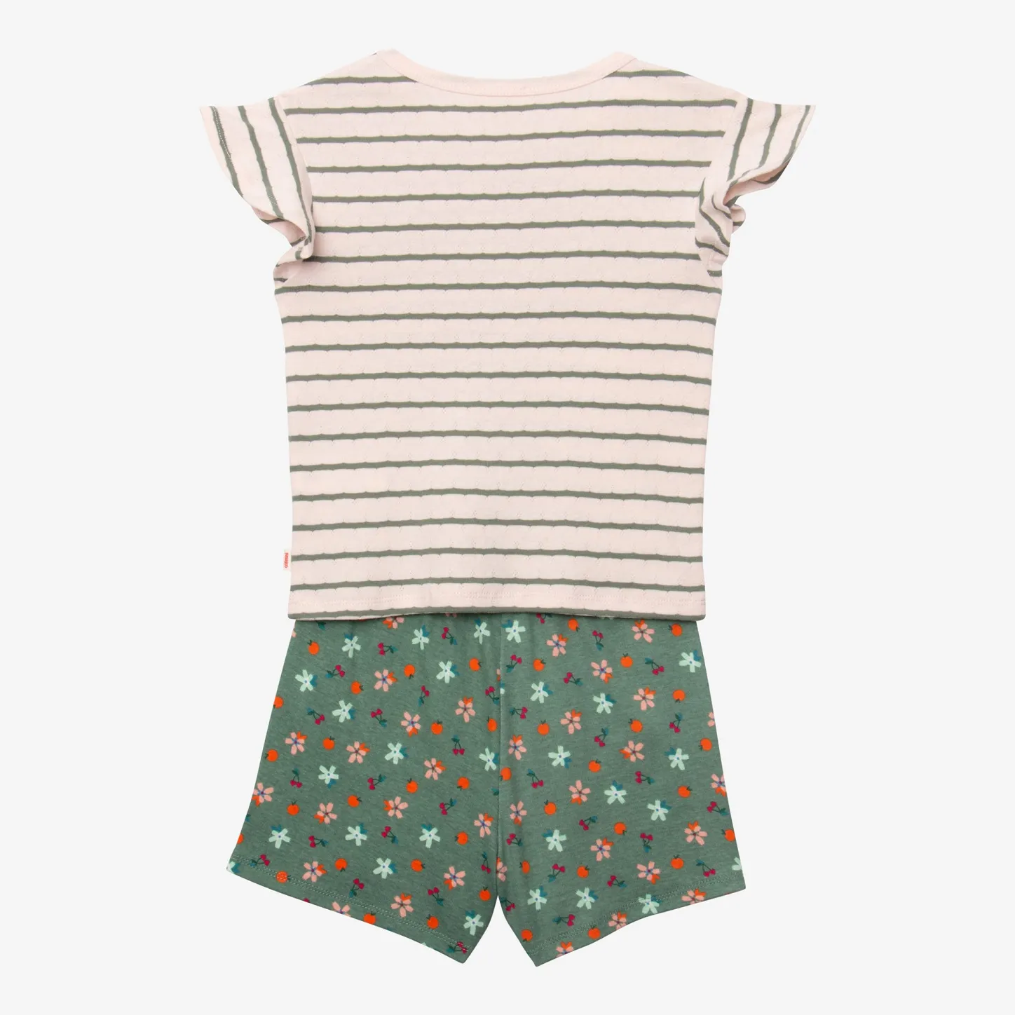 Hot Girl's Striped Shorty Pajama Set Child Sleepwear & Loungewear