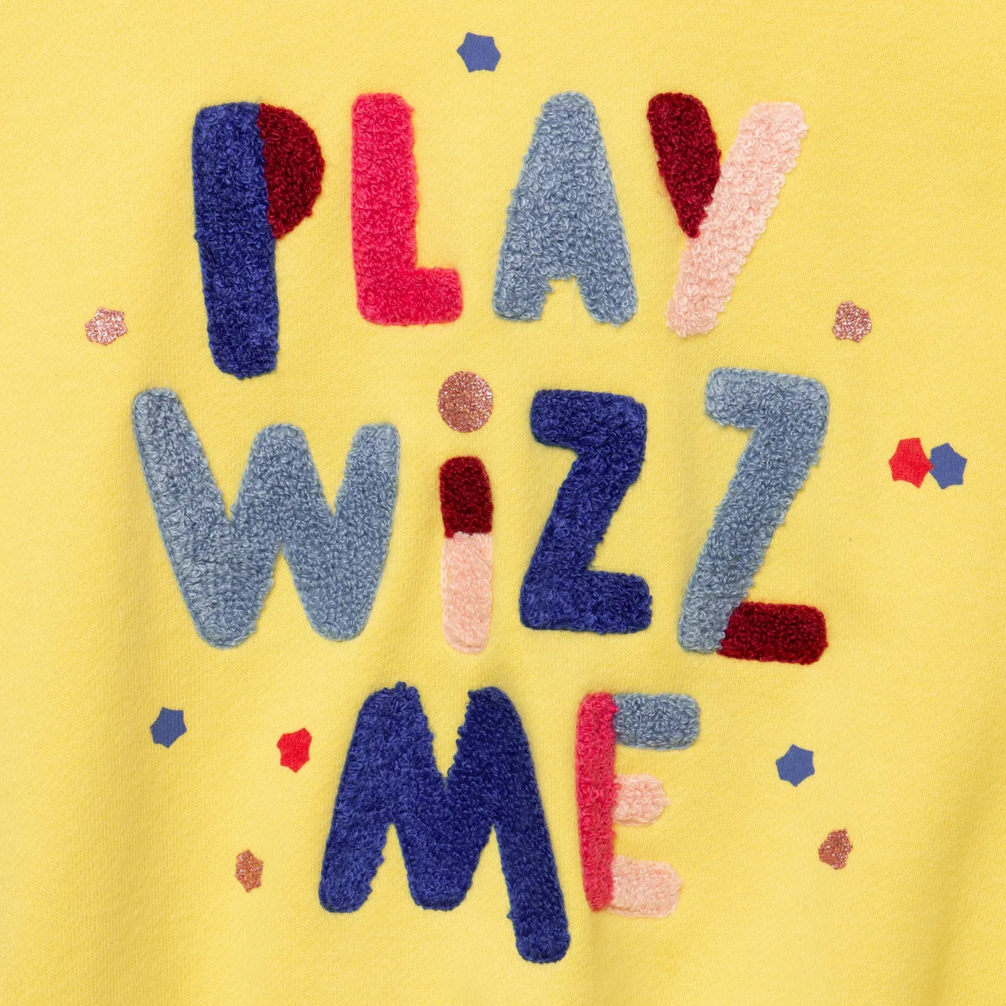 New Girl's Sweatshirt With Boucle Slogan Child Cardigans & Sweaters
