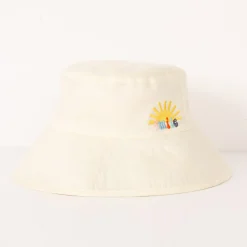Fashion Girls' White Bucket Hat Child Accessories