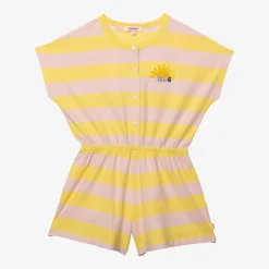 Hot Girls' Yellow And Pink Jumpsuit Child Pants & Shorts