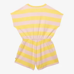Hot Girls' Yellow And Pink Jumpsuit Child Pants & Shorts