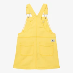 Sale Girls' Yellow Denim Overall Dress Child Dresses & Skirts