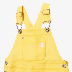 Sale Girls' Yellow Denim Overall Dress Child Dresses & Skirts