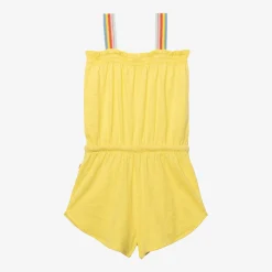 Fashion Girls' Yellow Jumpsuit Child Pants & Shorts
