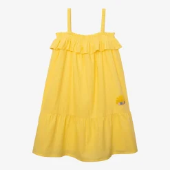Fashion Girls' Yellow Overall Dress Child Dresses & Skirts