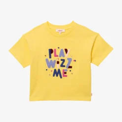 New Girls' Yellow T-Shirt Child T-Shirts & Tops