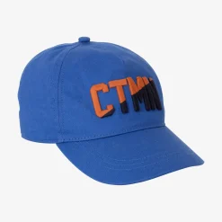 Online Kid Blue Embroidered Cap Child Accessories