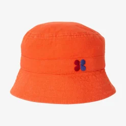 Sale Kid Orange Bucket Hat Child Accessories