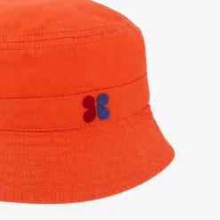Sale Kid Orange Bucket Hat Child Accessories