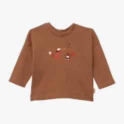 Sale Newborn Boy Brown Long Sleeve T-Shirt Child Tops
