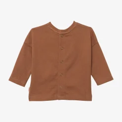 Sale Newborn Boy Brown Long Sleeve T-Shirt Child Tops