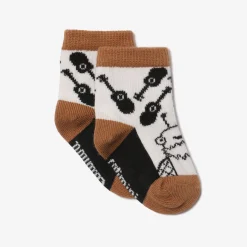 Discount Newborn Boy Ivory Guitar Socks Child Accessories