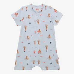 Sale Newborn Boys' Blue Jumpsuit Child Bottoms