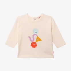 Outlet Newborn Boys' Off White T-Shirt Child Tops