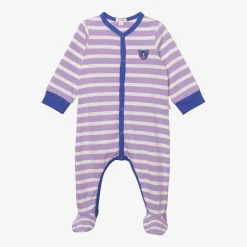 Sale Newborn Boy's Striped Footie Pajama Child Pajamas & Bodysuits