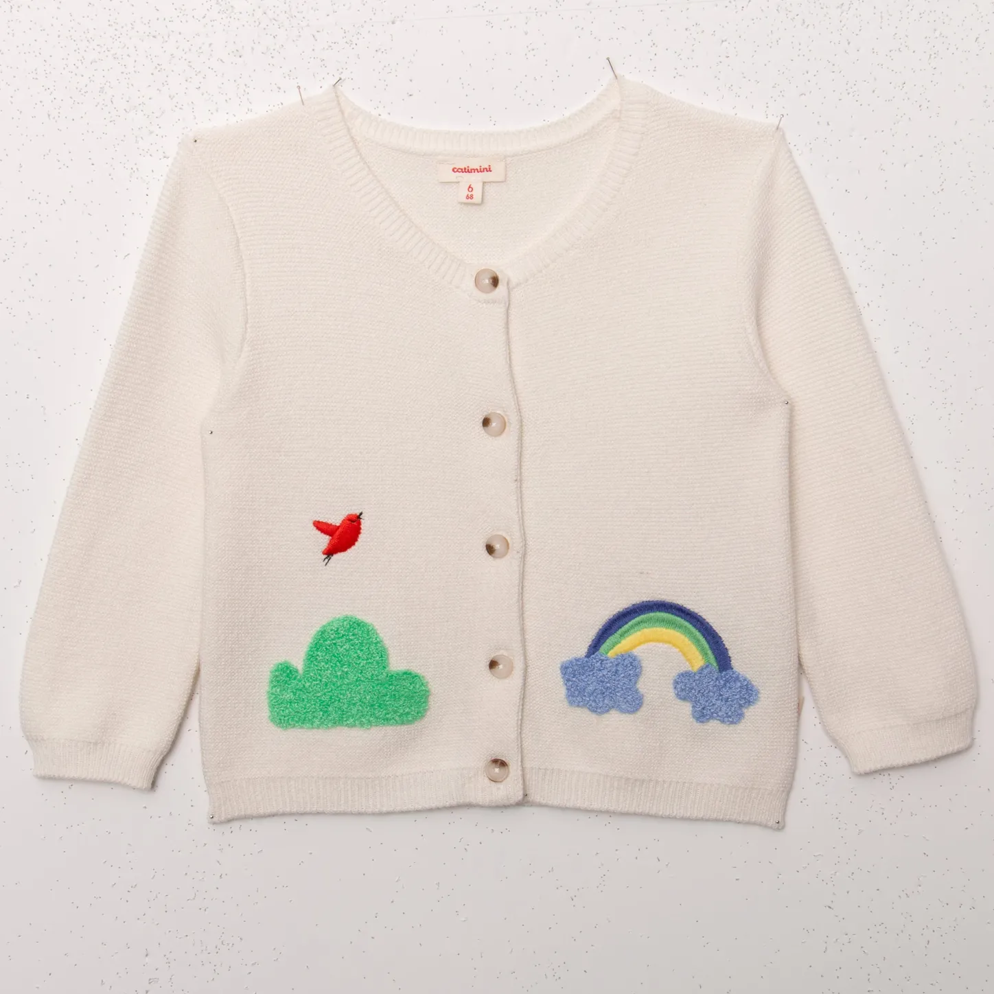 Online Newborn Ecru Embroidered Cardigan Child Cardigans & Sweaters