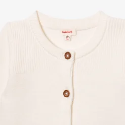 Outlet Newborn Ecru Knitted Cardigan Child Cardigans & Sweaters