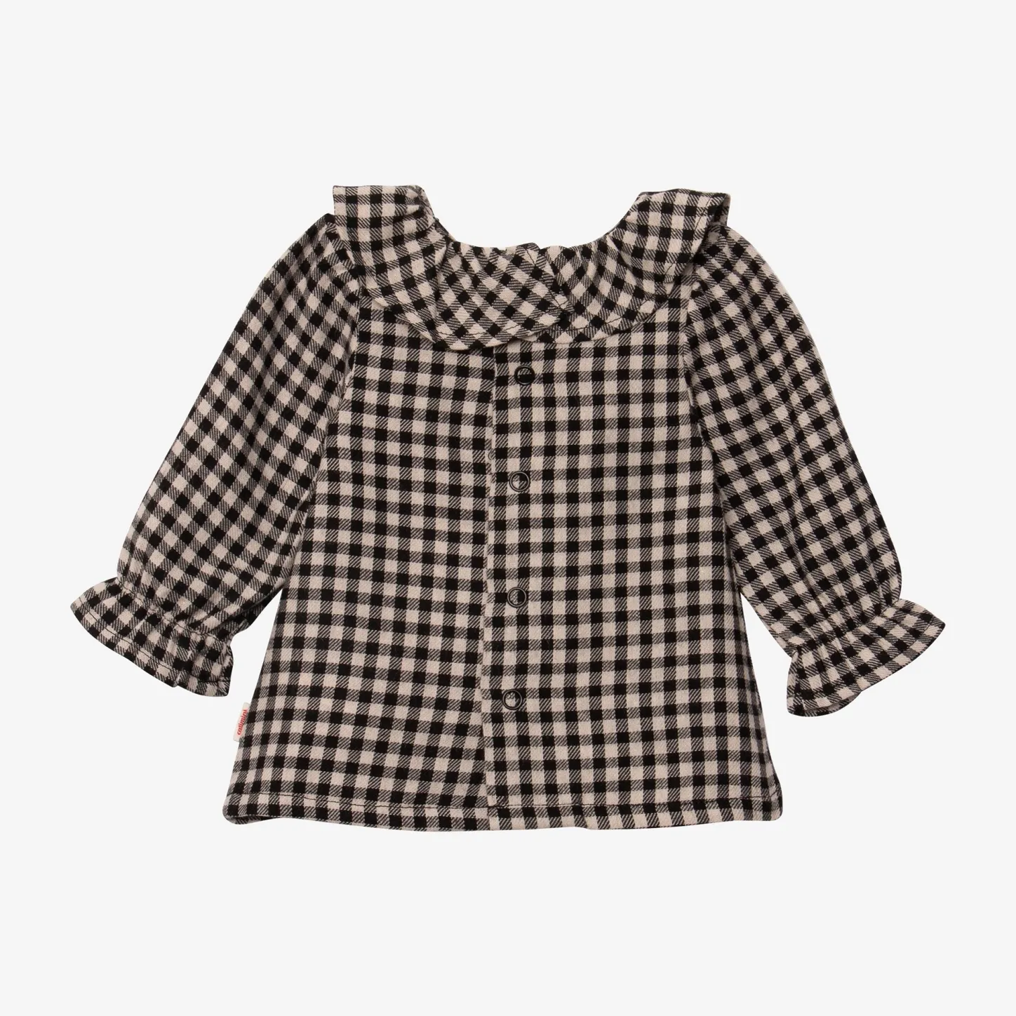 Clearance Newborn Girl Check Blouse Child Tops