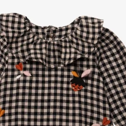 Clearance Newborn Girl Check Blouse Child Tops