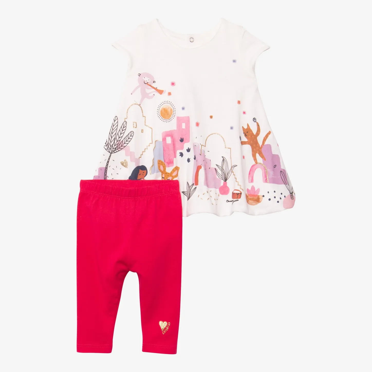 New Newborn Girl Dress And Leggings Set Child Dresses