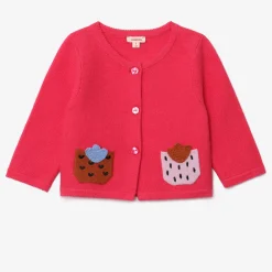 New Newborn Girl Pink Cardigan Child Cardigans & Sweaters