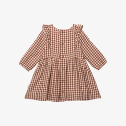 Fashion Newborn Girls' Cinnamon Long Sleeve Dress Child Dresses