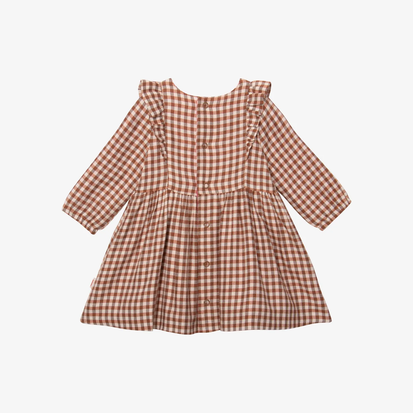 Fashion Newborn Girls' Cinnamon Long Sleeve Dress Child Dresses