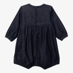 Online Newborn Girls' Dark Blue Denim Romper Child Rompers & Jumpsuits