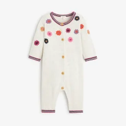 Outlet Newborn Girls' Heather Gray Jumpsuit Child Rompers & Jumpsuits