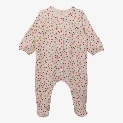 Discount Newborn Girls' Heather Grey Footie Pajama Child Pajamas & Bodysuits