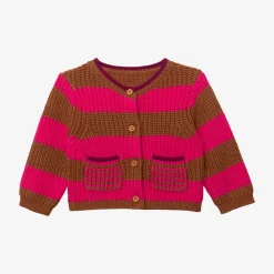 Clearance Newborn Girls' Hot Pink Knit Cardigan Child Cardigans & Sweaters