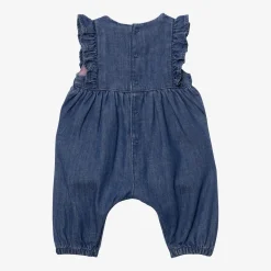 Hot Newborn Girls' Long Embroidered Denim Jumpsuit Child Rompers & Jumpsuits