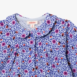 Fashion Newborn Girls' Micro-Flower Snap-Fastened Jersey Blouse Child Tops