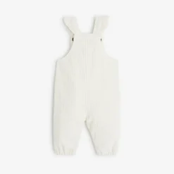 Clearance Newborn Girls' Off White Corduroy Overalls Child Dresses