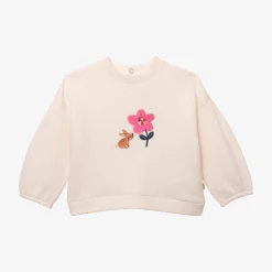 New Newborn Girls' Off White Sweatshirt Child Cardigans & Sweaters