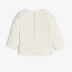 Discount Newborn Girls' Off White T-Shirt Child Tops